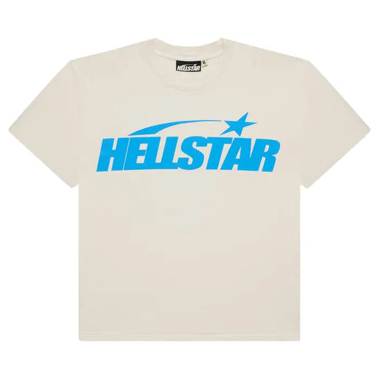Hellstar Classic T-Shirt (Regular Print) 'White/Blue'