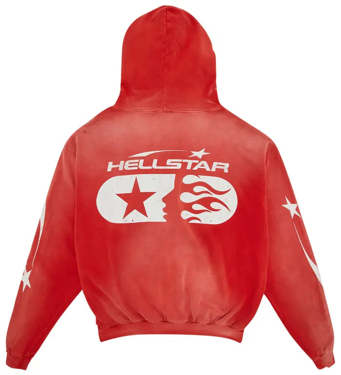 Hellstar Studios Zip Hoodie 'Red'