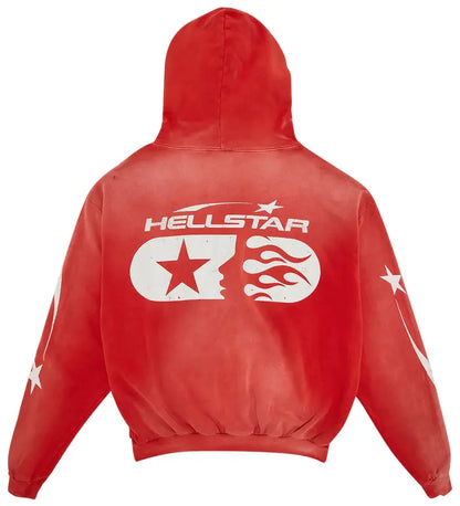 Hellstar Studios Zip Hoodie 'Red'