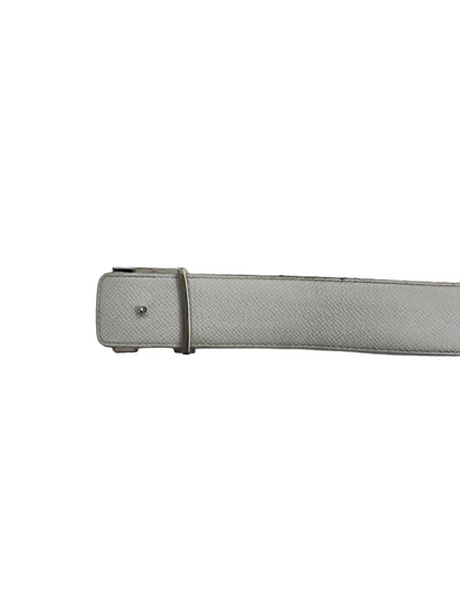 Louis Vuitton LV Initiales Reversible Belt Monogram Eclipse Taiga 95/38 White (Pre-Owned)