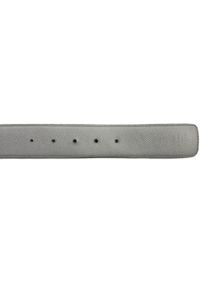 Louis Vuitton LV Initiales Reversible Belt Monogram Eclipse Taiga 95/38 White (Pre-Owned)