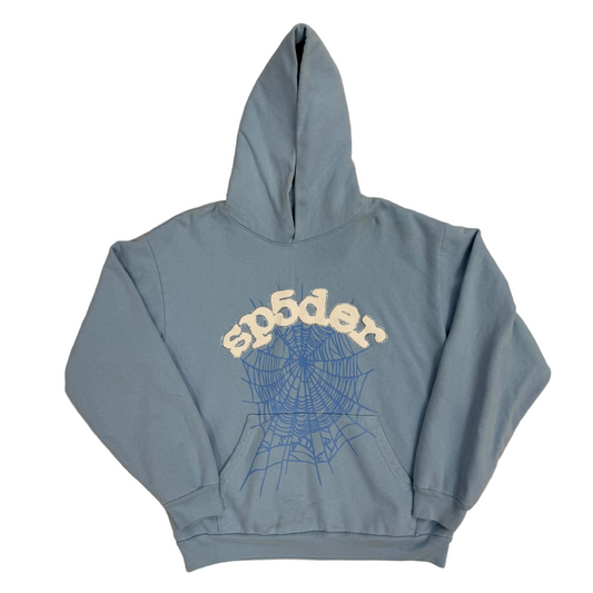 Sp5der Web Hoodie Sky Blue (Pre-Owned)