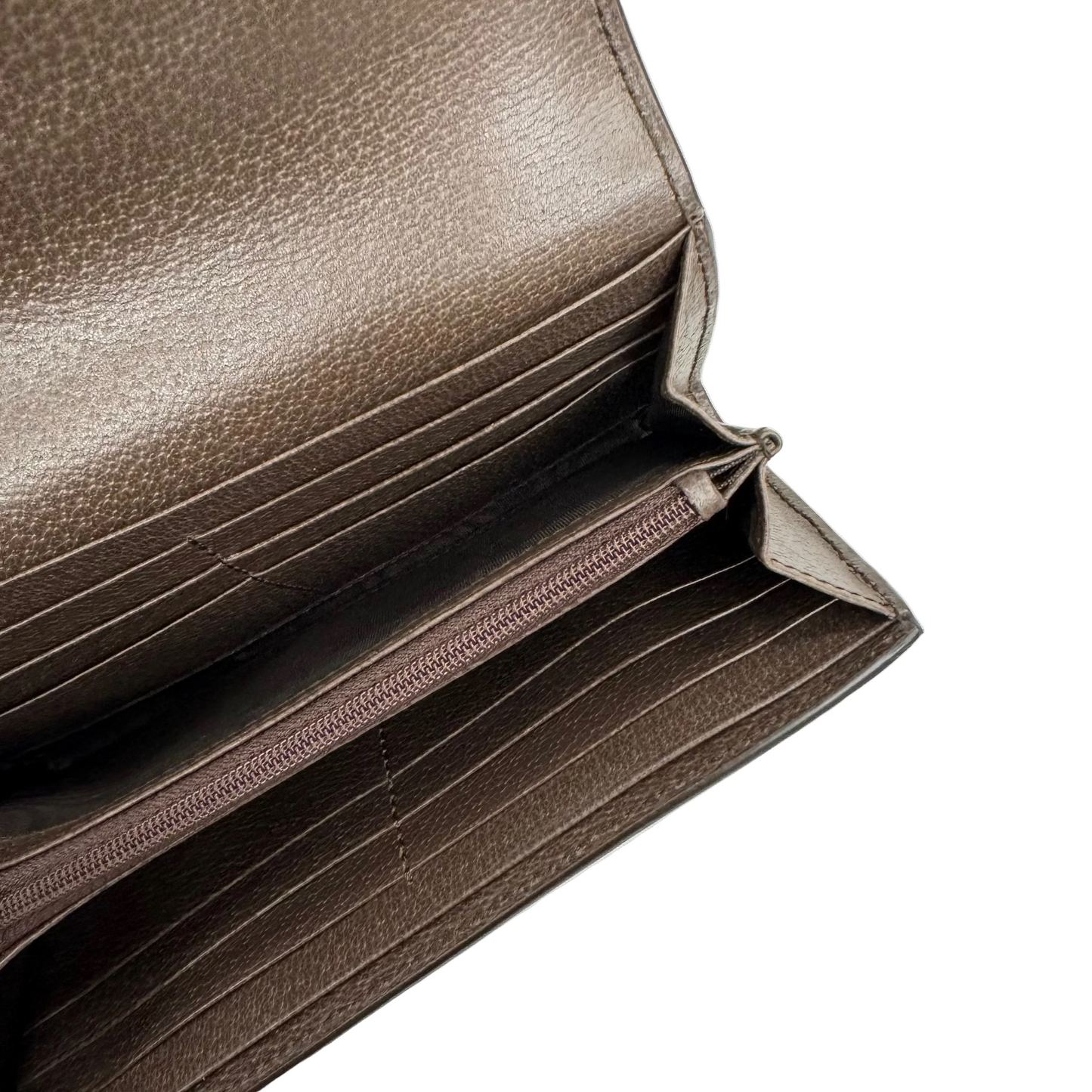 Gucci Ophidia Continental Wallet GG Web Beige/Ebony (Pre-Owned)