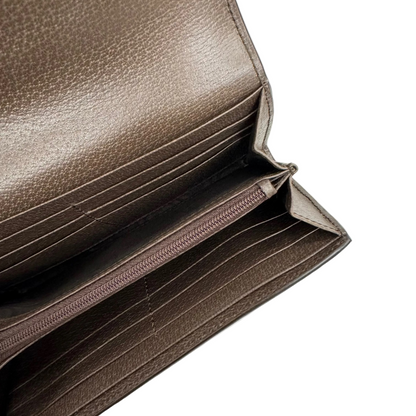 Gucci Ophidia Continental Wallet GG Web Beige/Ebony (Pre-Owned)