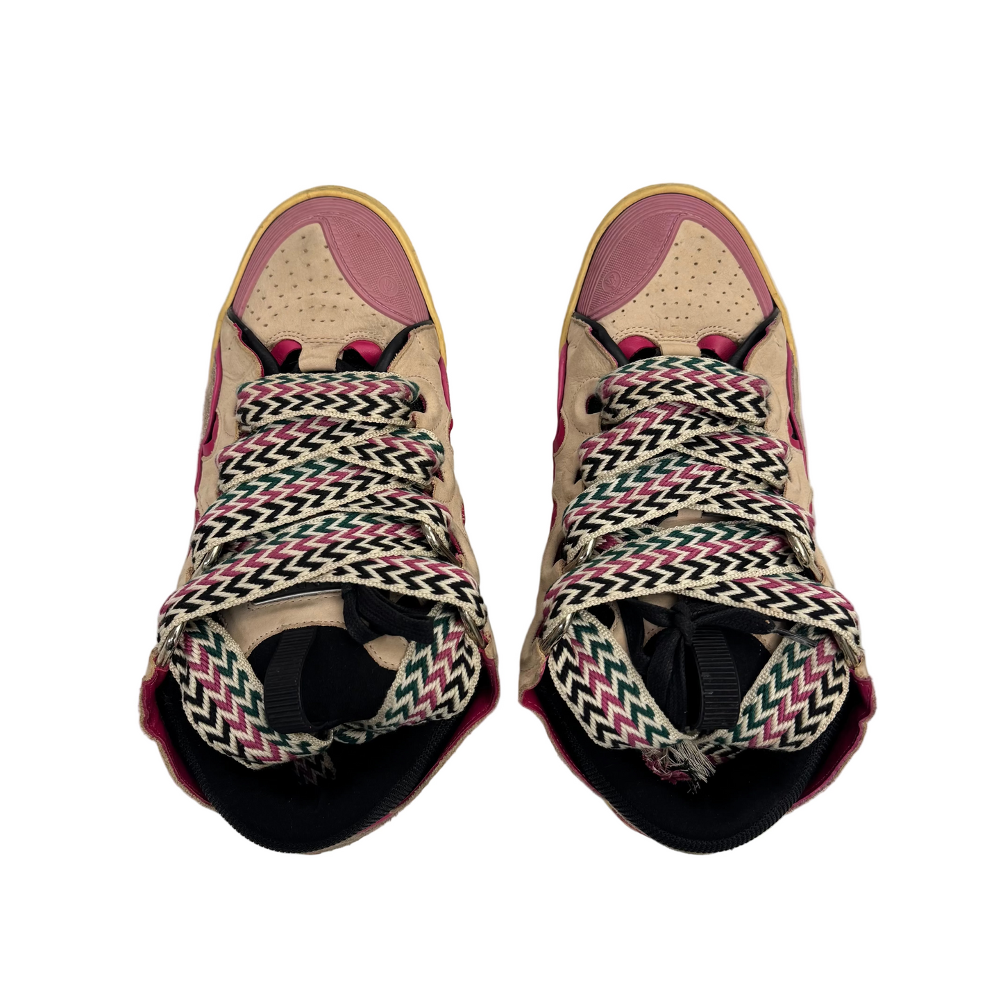 Lanvin Curb Sneakers 'Pink Black' (Pre-Owned)