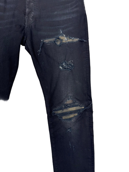 Amiri 'Aged Black Camo Patch MX1' Jeans (Pre-Owned)