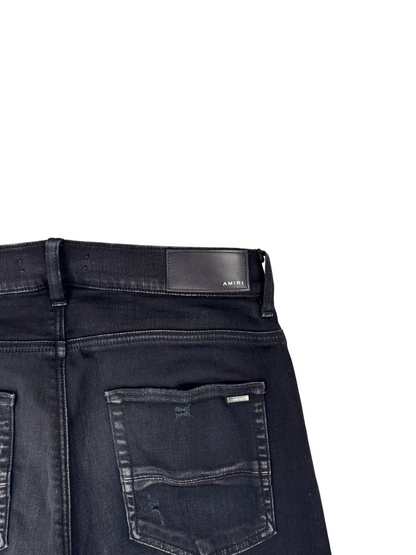 Amiri 'Aged Black Camo Patch MX1' Jeans (Pre-Owned)