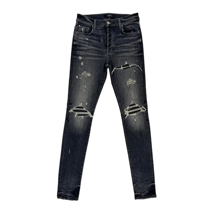 Amiri MX1 Leather Jean 'Grey' (Pre-Owned)