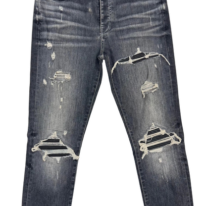 Amiri MX1 Leather Jean 'Grey' (Pre-Owned)
