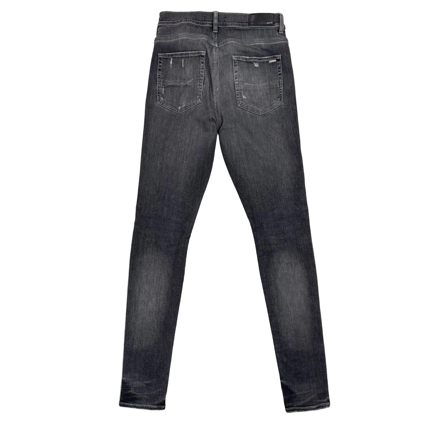 Amiri MX1 Leather Jean 'Grey' (Pre-Owned)