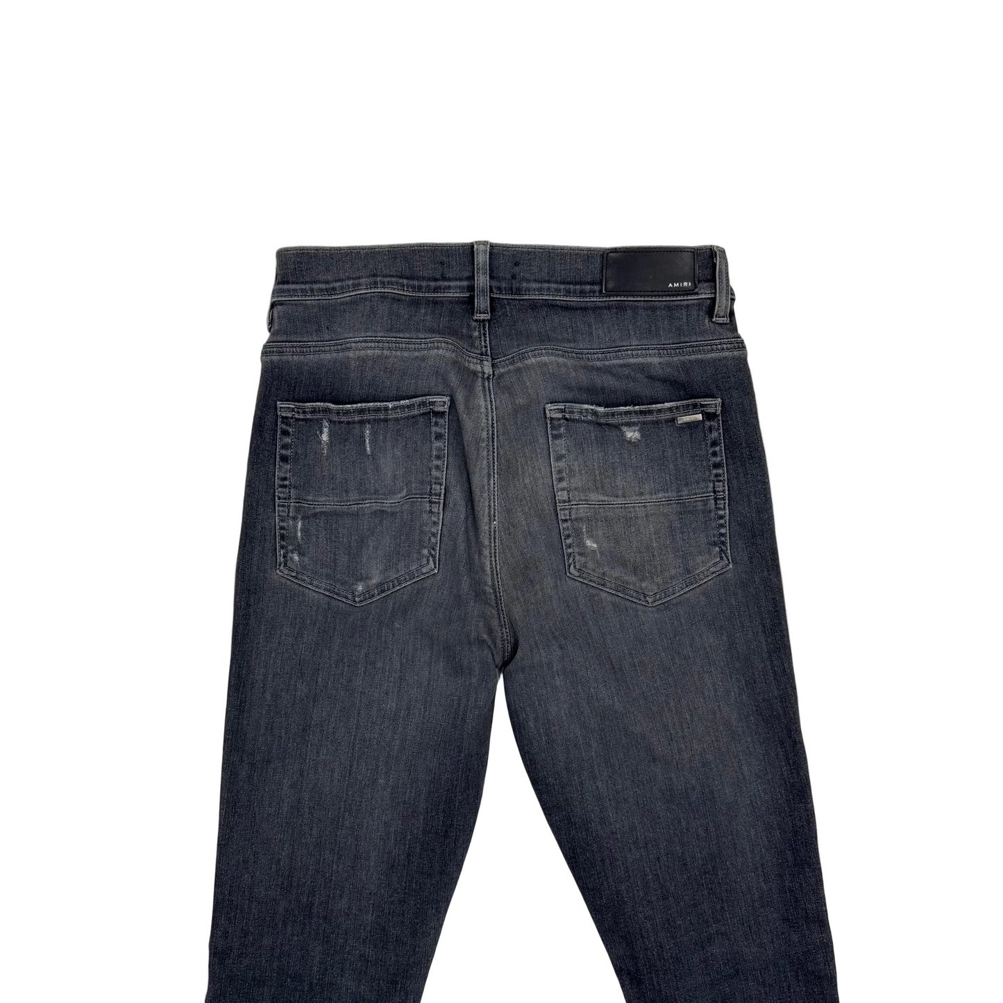 Amiri MX1 Leather Jean 'Grey' (Pre-Owned)