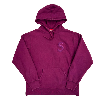 Supreme Tonal S Logo Hoodie Plum (Pre-Owned)