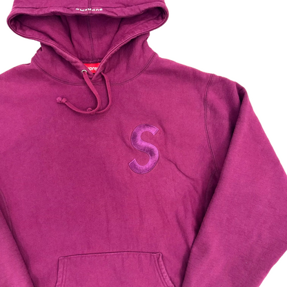 Supreme Tonal S Logo Hoodie Plum (Pre-Owned)