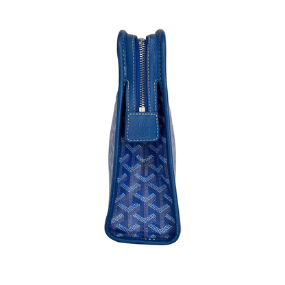 Goyard Jouvence Toiletry Pouch Coated Canvas GM Blue (Pre-Owned)
