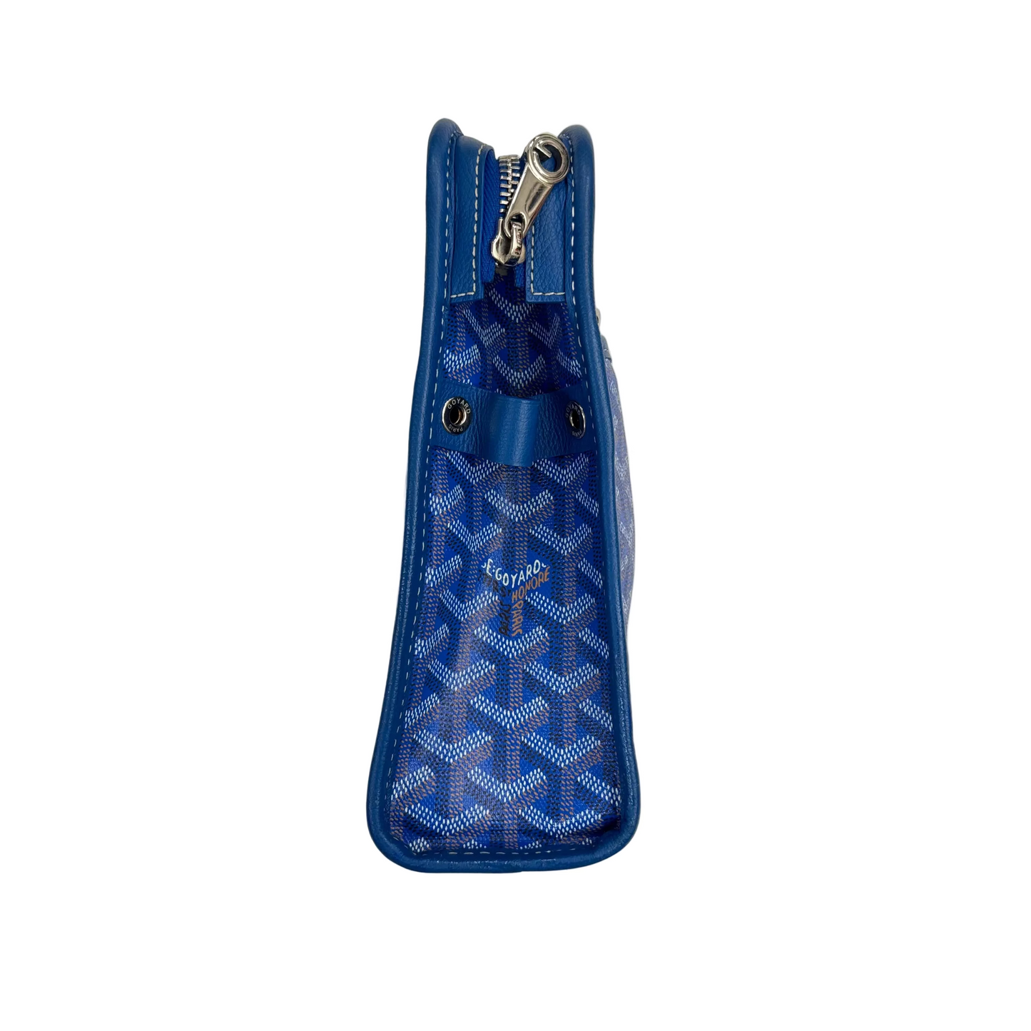 Goyard Jouvence Toiletry Pouch Coated Canvas GM Blue (Pre-Owned)