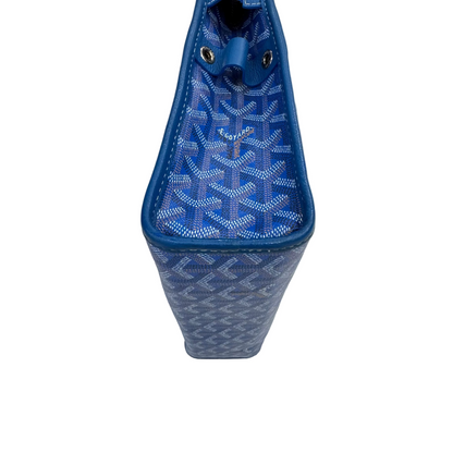 Goyard Jouvence Toiletry Pouch Coated Canvas GM Blue (Pre-Owned)