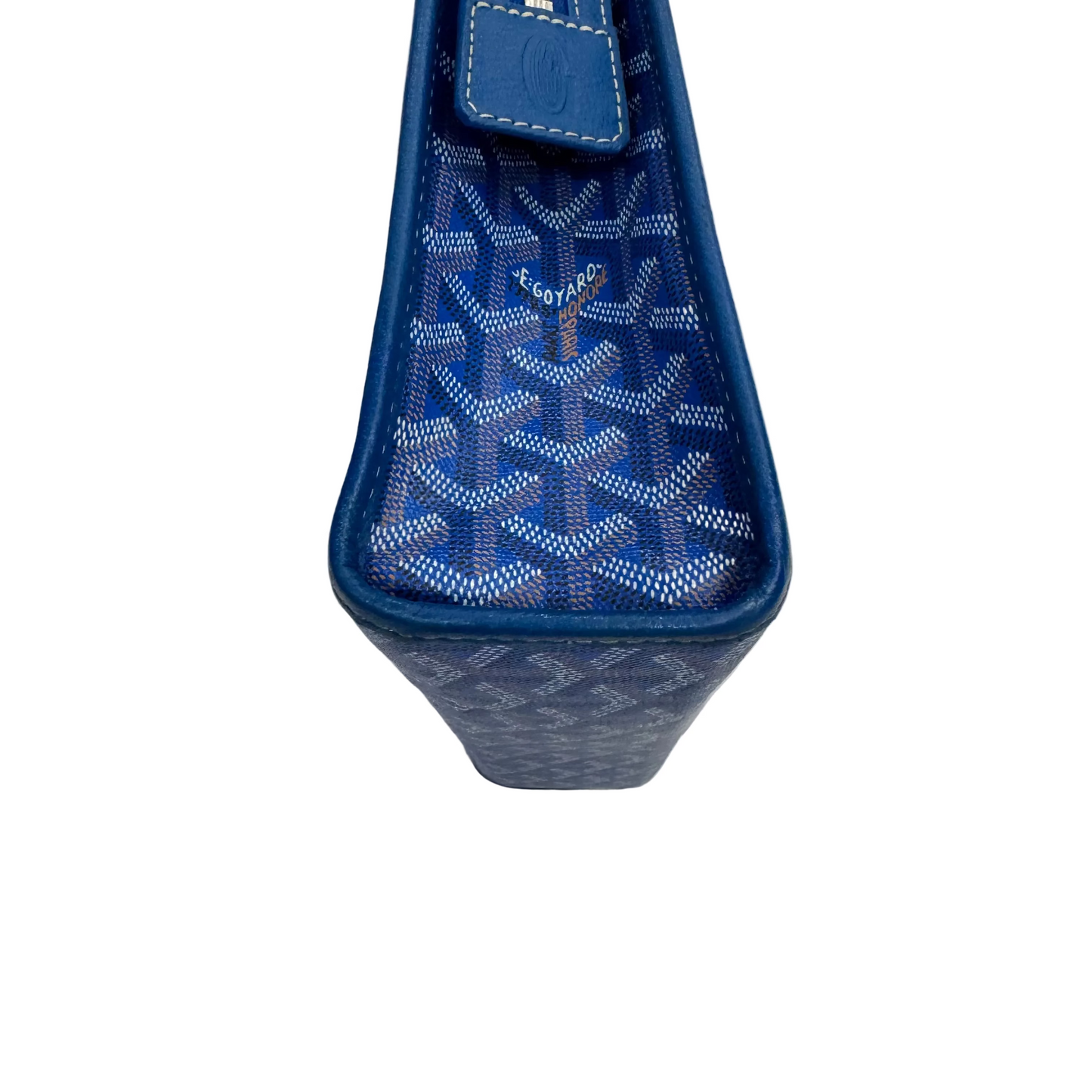 Goyard Jouvence Toiletry Pouch Coated Canvas GM Blue (Pre-Owned)