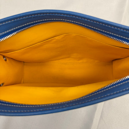 Goyard Jouvence Toiletry Pouch Coated Canvas GM Blue (Pre-Owned)
