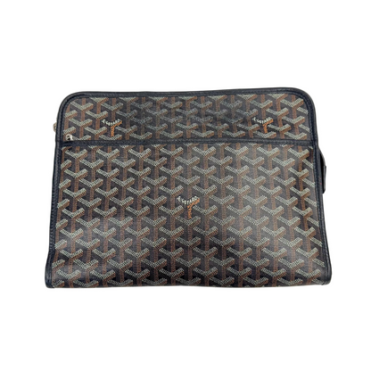 Goyard Jouvence Toiletry Pouch Goyardine GM Black (Pre-Owned)