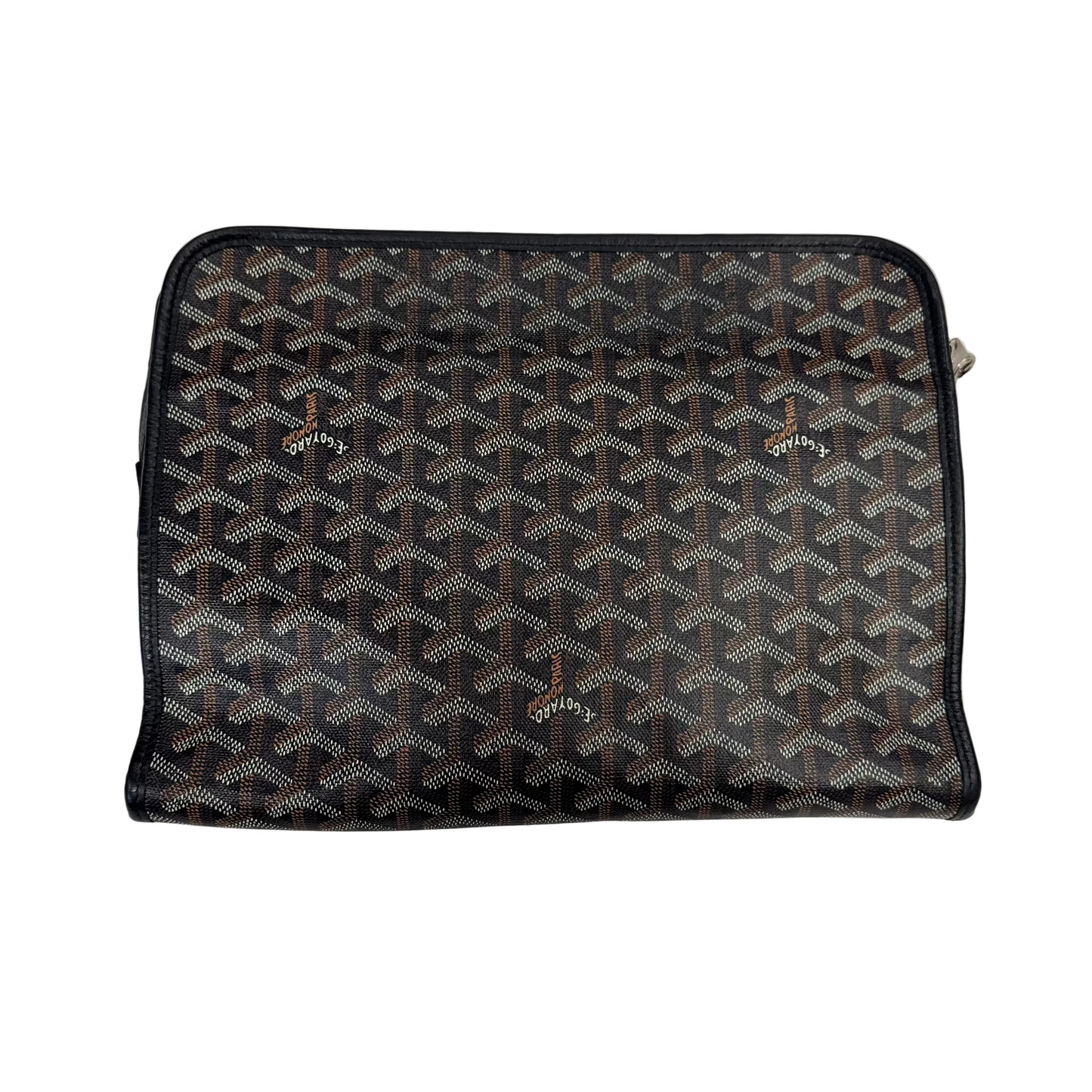 Goyard Jouvence Toiletry Pouch Goyardine GM Black (Pre-Owned)