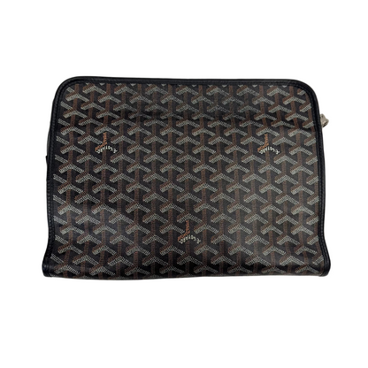 Goyard Jouvence Toiletry Pouch Goyardine GM Black (Pre-Owned)