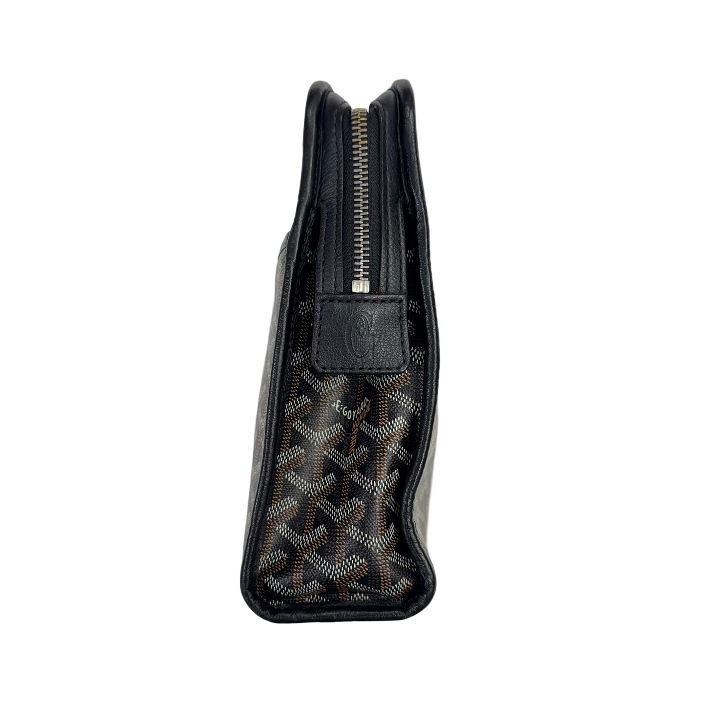 Goyard Jouvence Toiletry Pouch Goyardine GM Black (Pre-Owned)