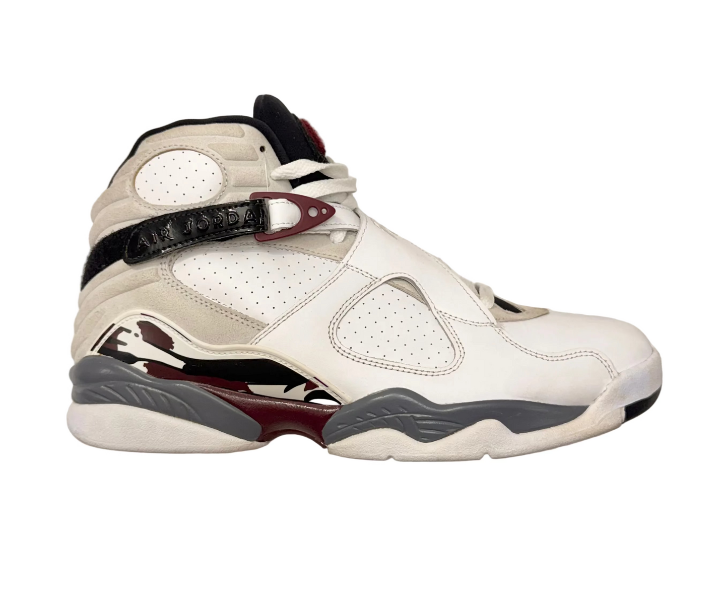 Jordan 8 Retro White Burgundy (Women's) (Pre-owned)