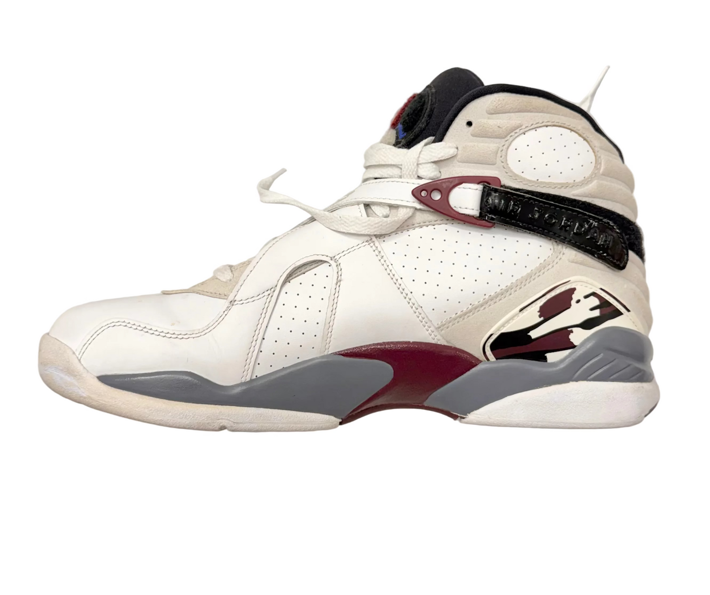 Jordan 8 Retro White Burgundy (Women's) (Pre-owned)