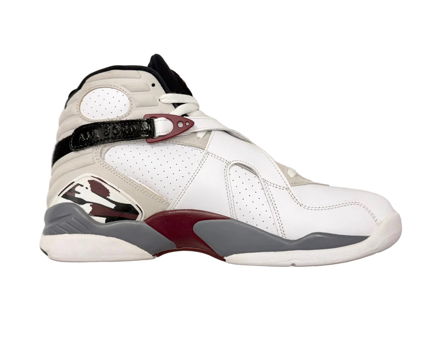 Jordan 8 Retro White Burgundy (Women's) (Pre-owned)