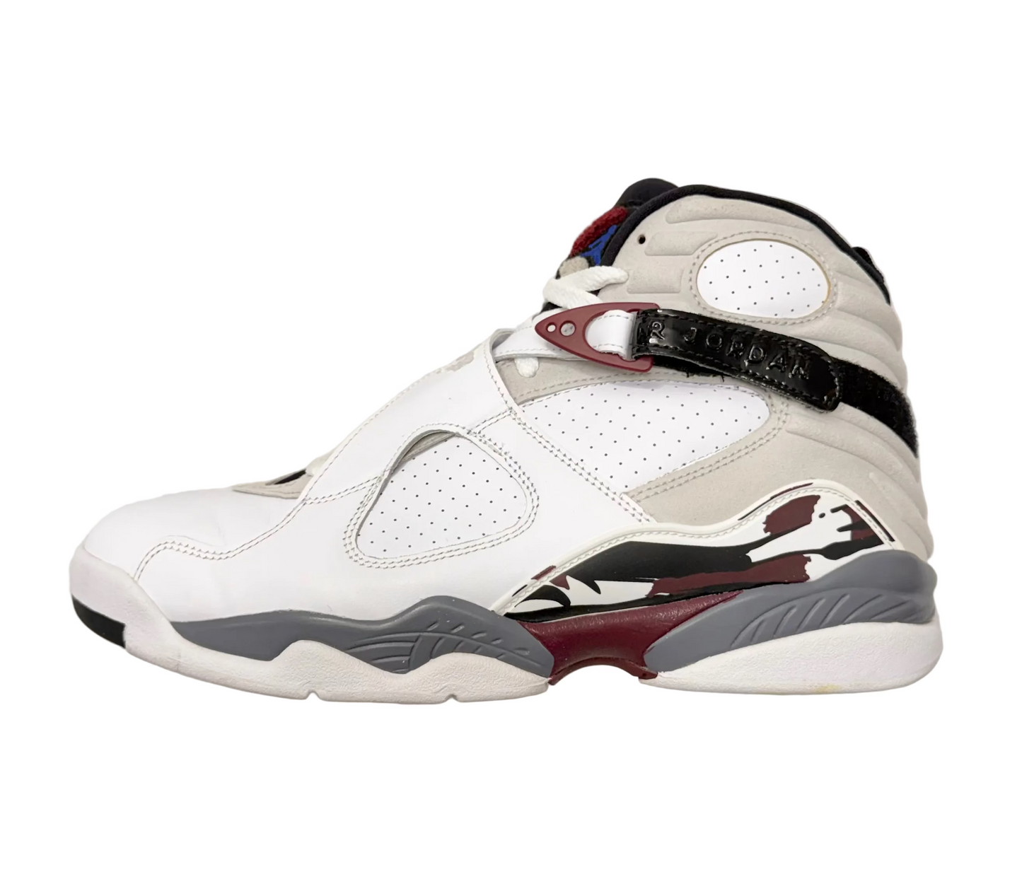 Jordan 8 Retro White Burgundy (Women's) (Pre-owned)