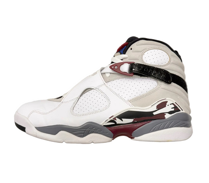 Jordan 8 Retro White Burgundy (Women's) (Pre-owned)