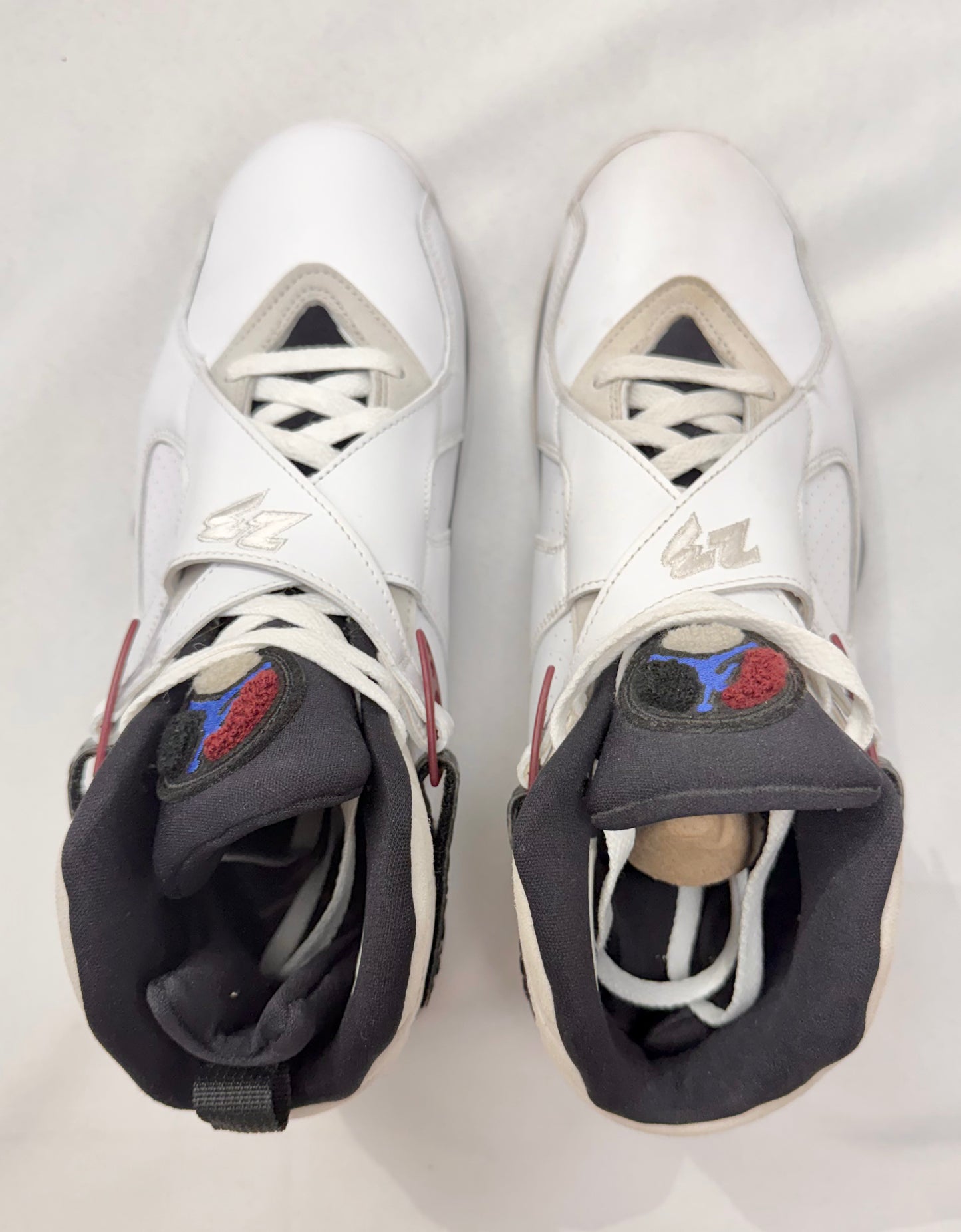Jordan 8 Retro White Burgundy (Women's) (Pre-owned)