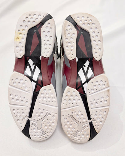 Jordan 8 Retro White Burgundy (Women's) (Pre-owned)