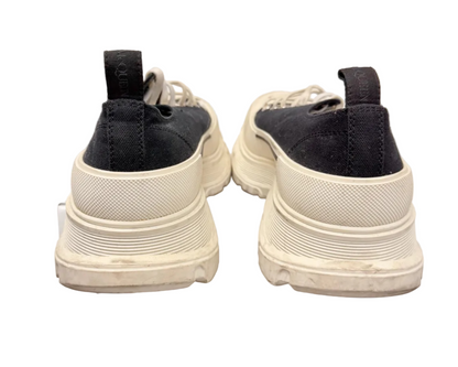 Alexander McQueen Wmns Tread Slick Lace Up 'Black White' (Pre-owned)