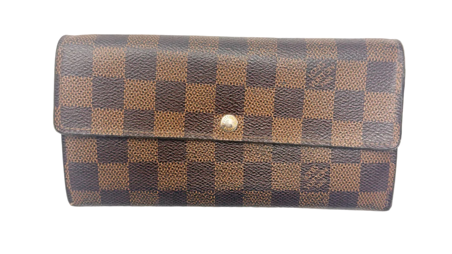 Louis Vuitton Damier Ebene Sarah Wallet (Pre-owned)