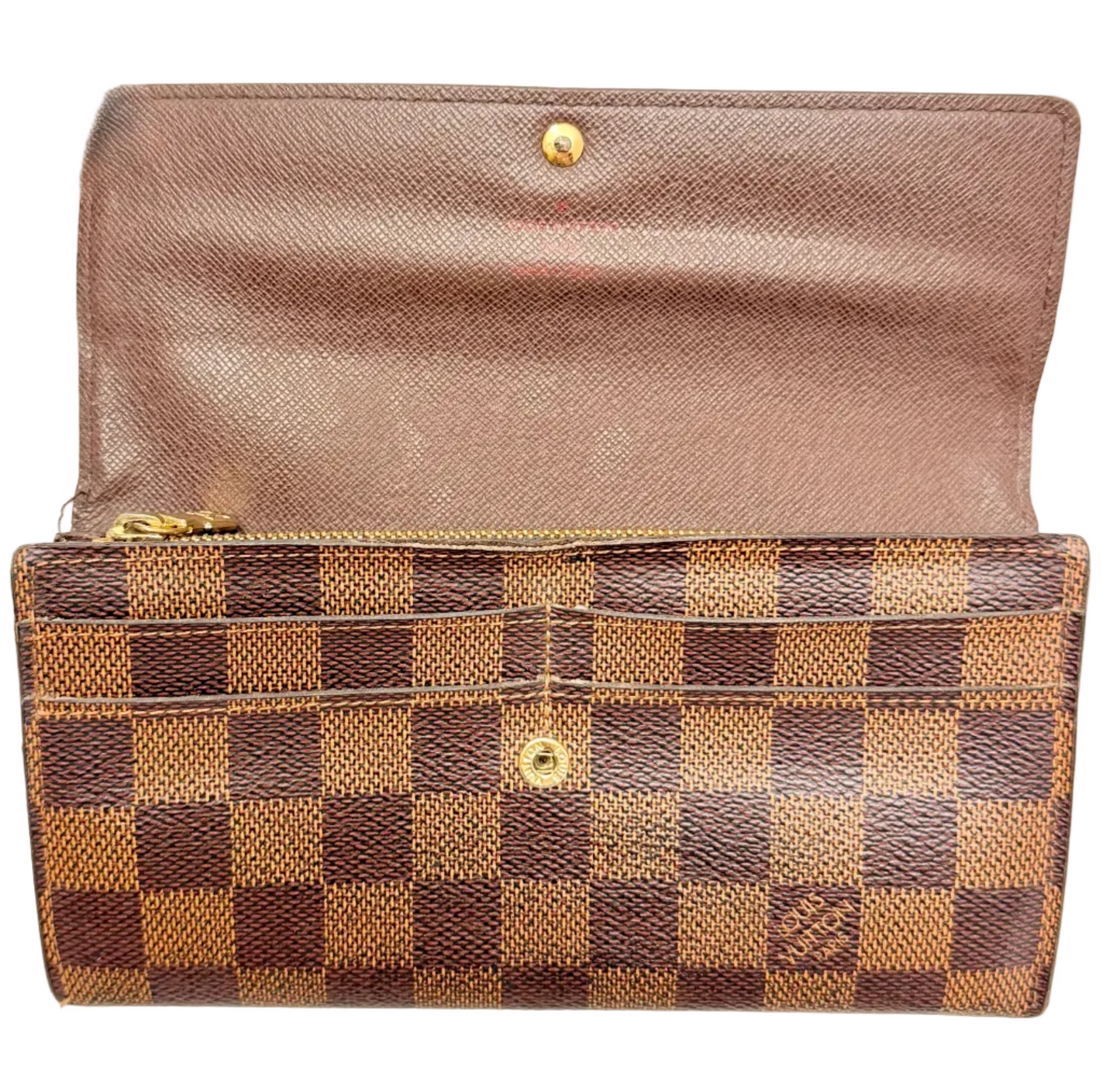 Louis Vuitton Damier Ebene Sarah Wallet (Pre-owned)