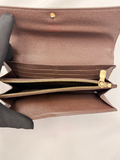 Louis Vuitton Damier Ebene Sarah Wallet (Pre-owned)