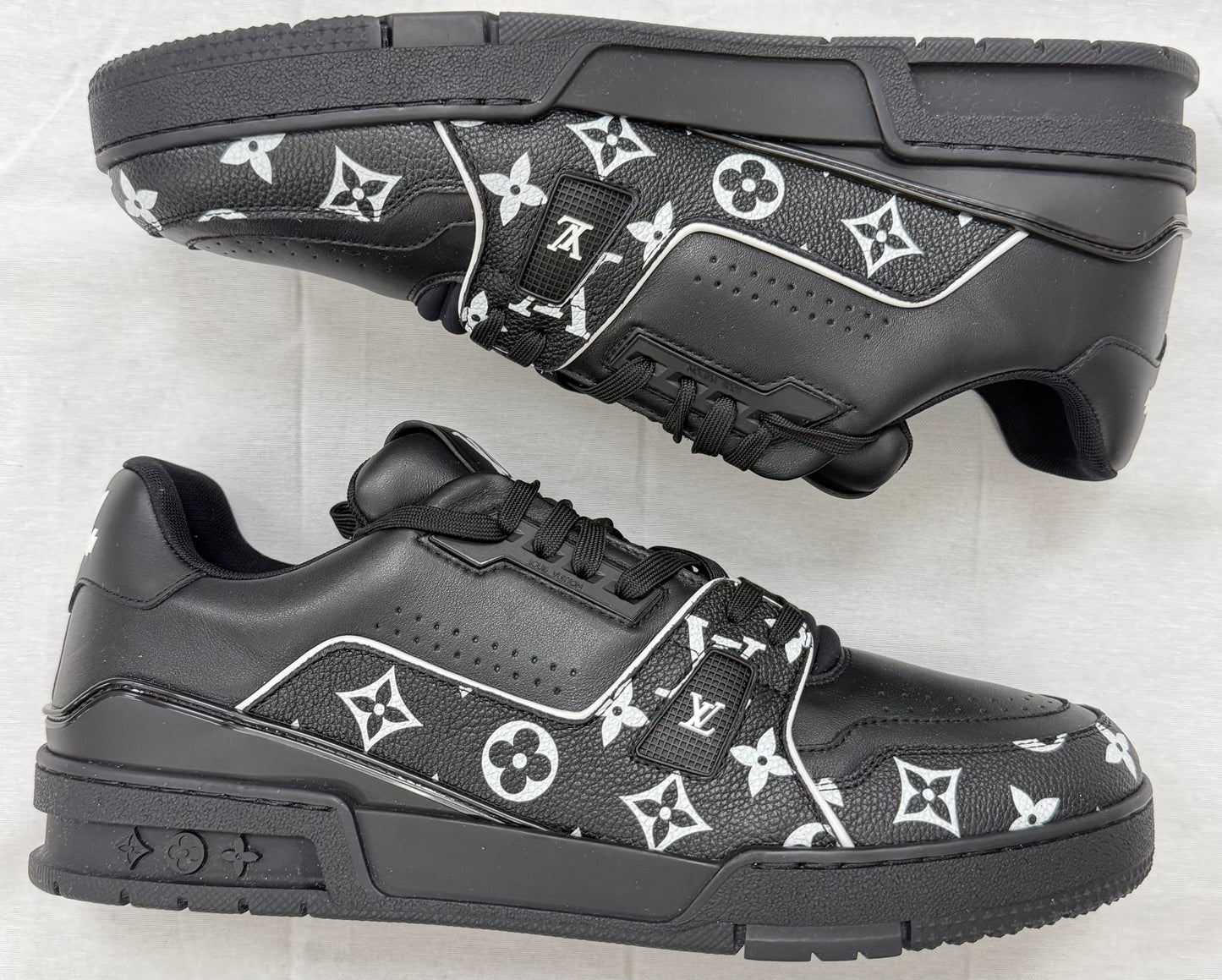 Louis Vuitton LV Trainer 'Black White Monogram' (Pre-Owned)