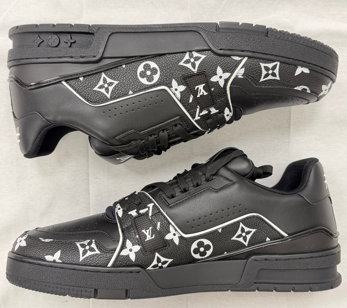 Louis Vuitton LV Trainer 'Black White Monogram' (Pre-Owned)