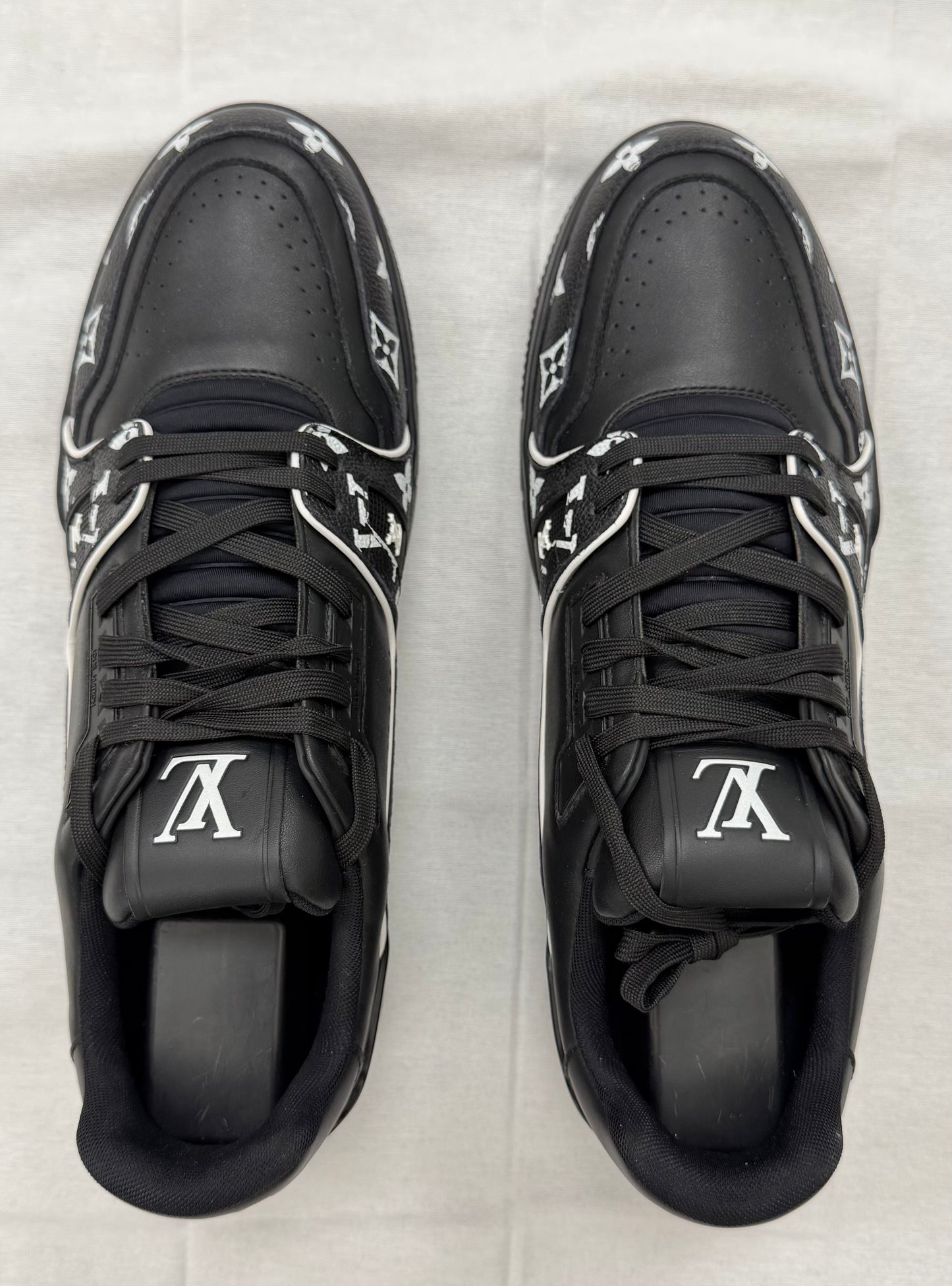Louis Vuitton LV Trainer 'Black White Monogram' (Pre-Owned)
