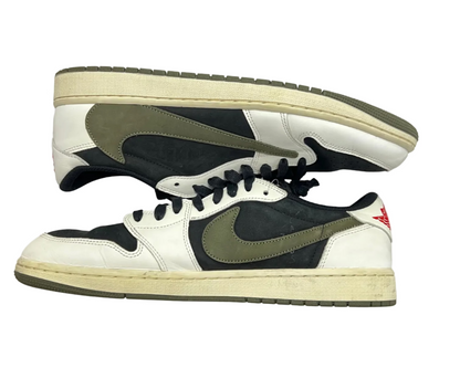 Jordan 1 Retro Low OG SP Travis Scott Olive (Women's)(Pre-Owned)