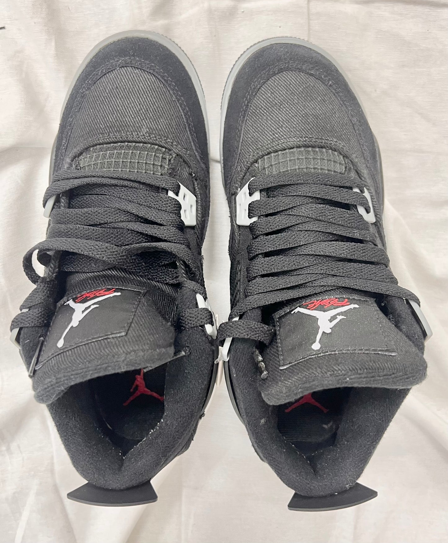 Jordan 4 Retro Black Canvas (GS) (Pre-Owned)