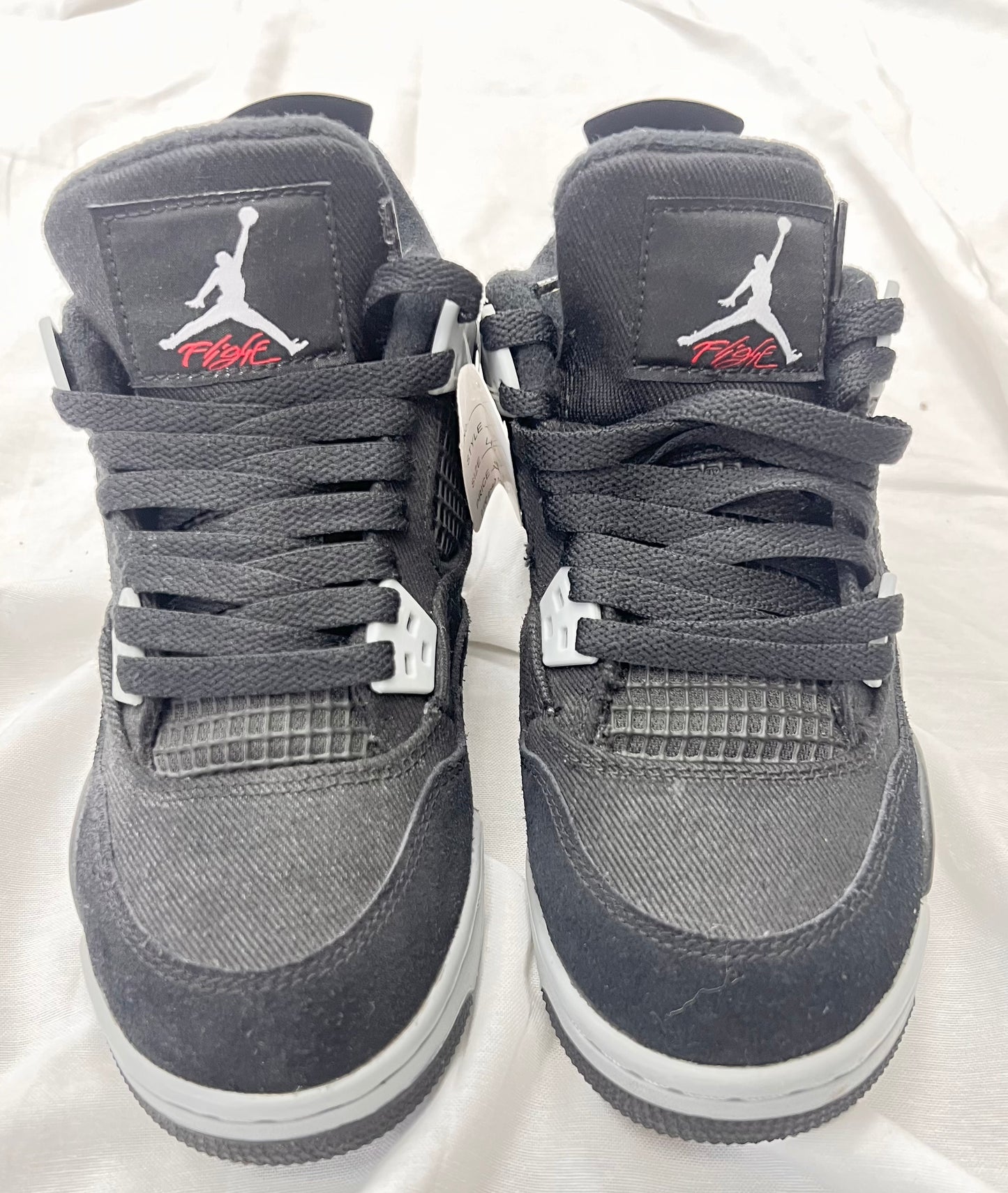 Jordan 4 Retro Black Canvas (GS) (Pre-Owned)