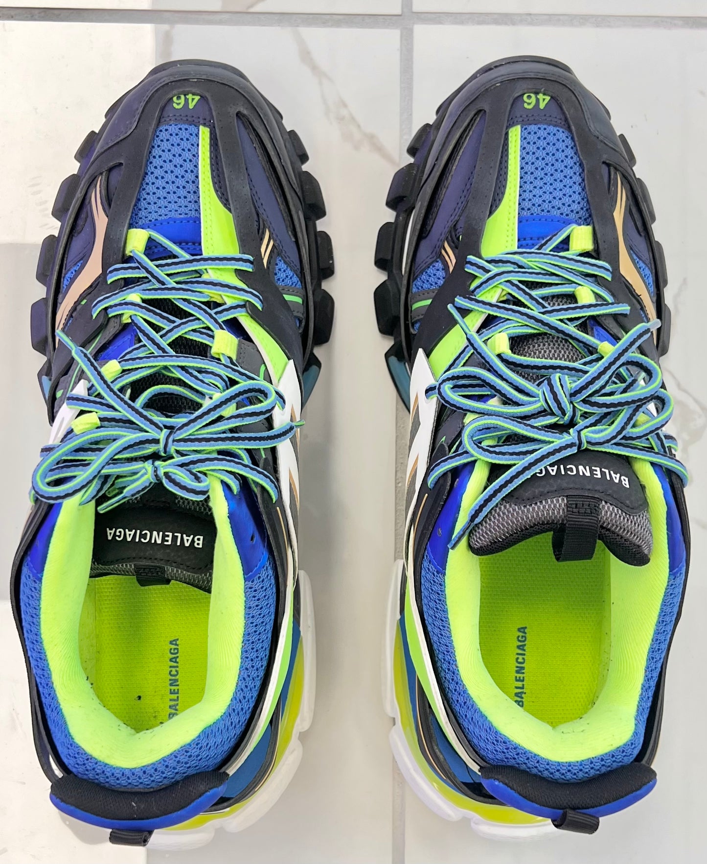 Balenciaga Track Green White Blue (Pre-Owned)