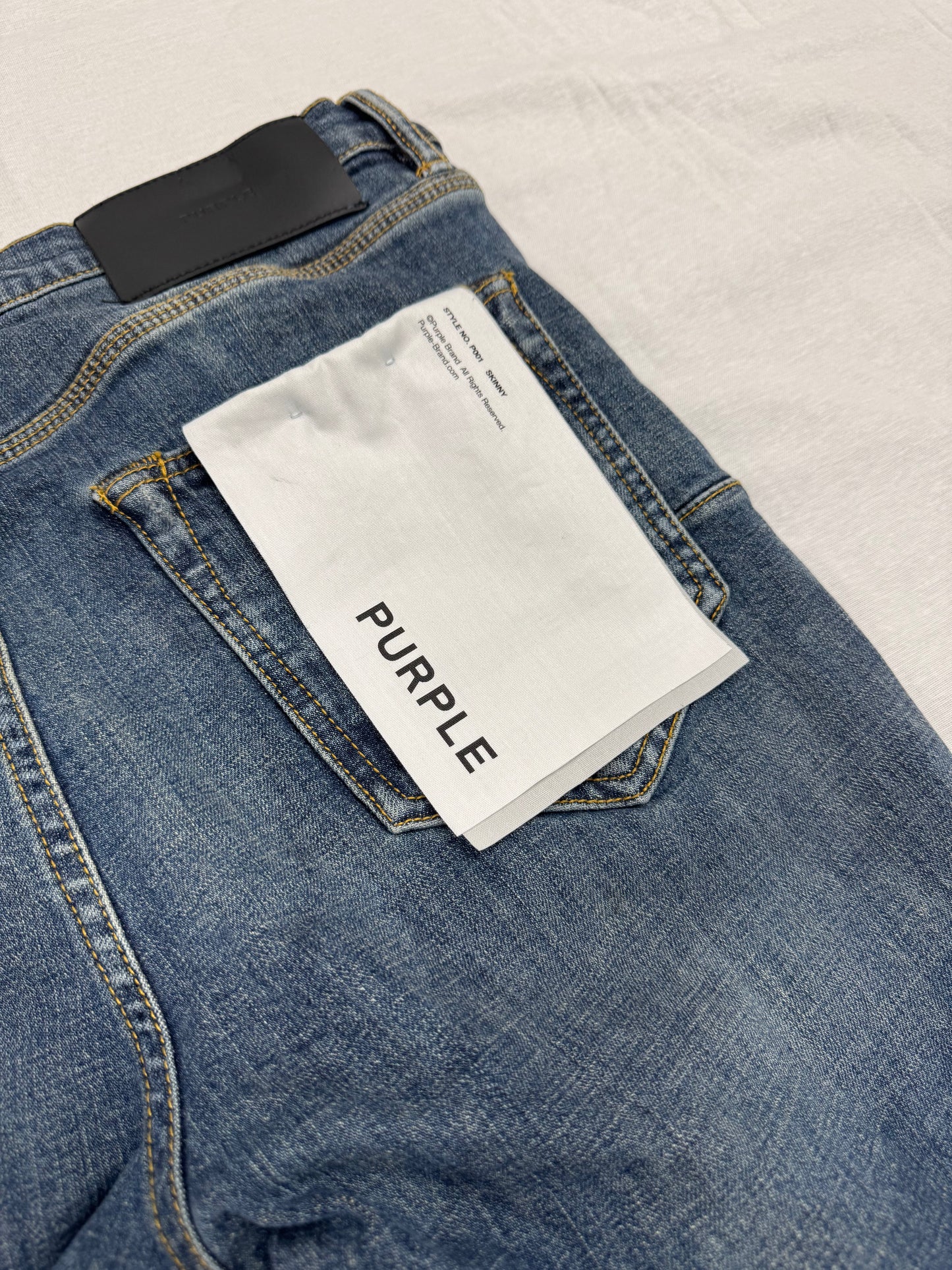 Purple Skinny Jeans 'blue indigo wash' (Pre-Owned)