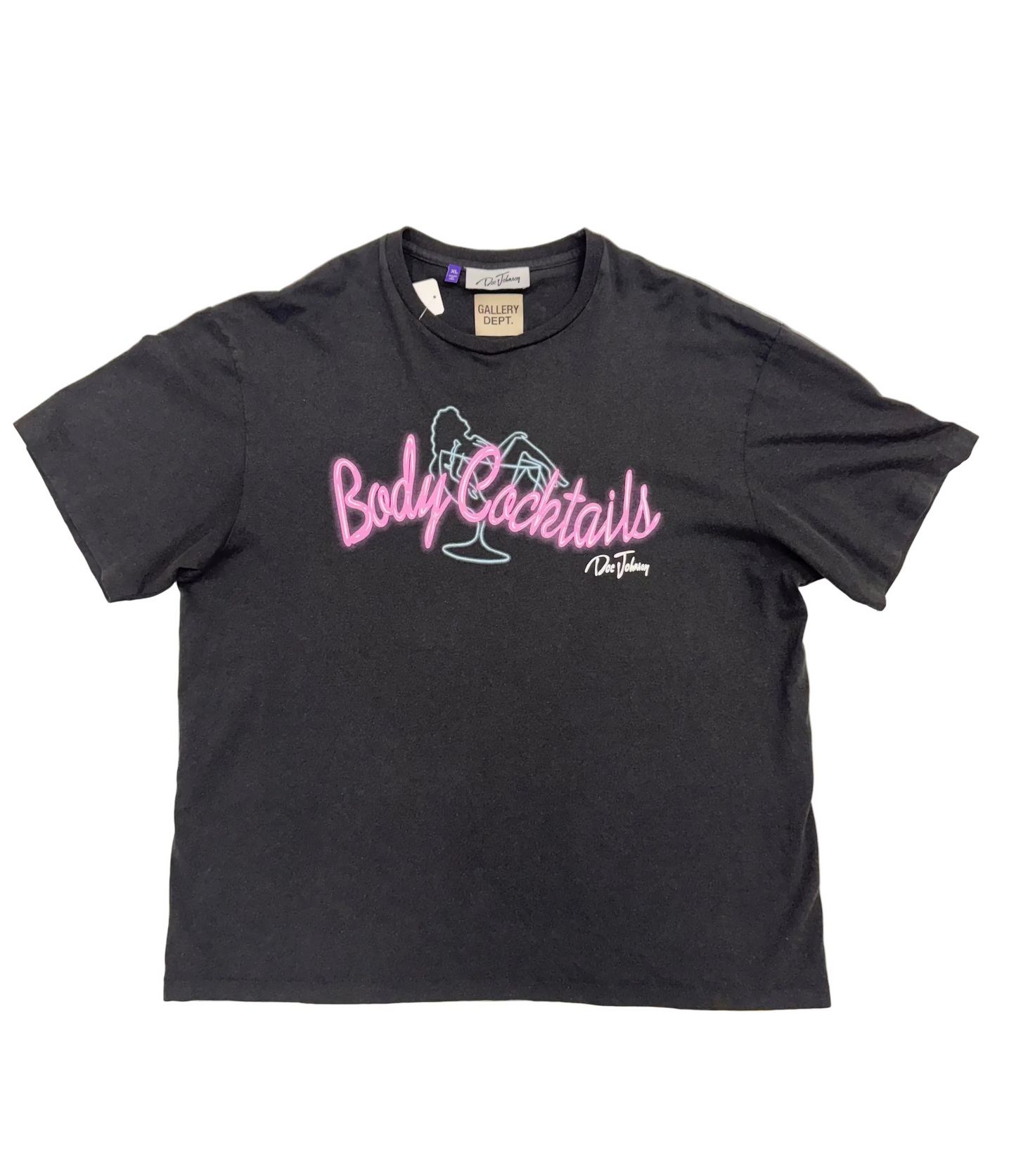 Gallery Dept. X Doc Johnson Body Cocktails T-Shirt 'Black' (Pre-Owned)