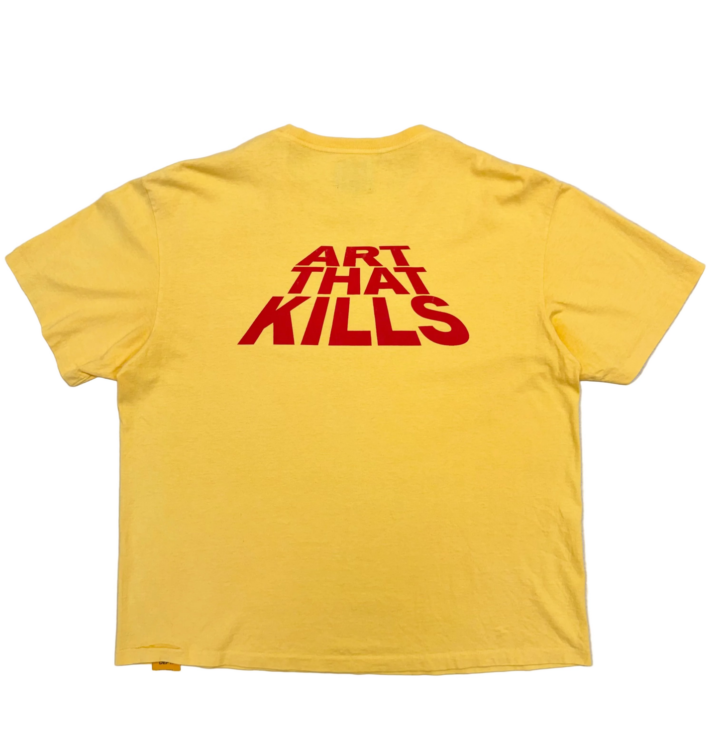 Gallery Dept. Art That Kills Stack Logo T-Shirt 'Yellow' (Pre-Owned)