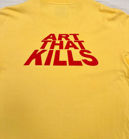 Gallery Dept. Art That Kills Stack Logo T-Shirt 'Yellow' (Pre-Owned)