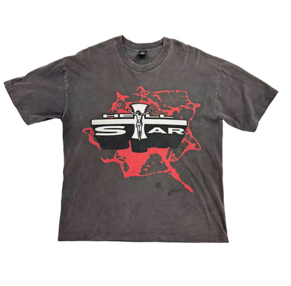 Hellstar Studios Jesus Emblem T-shirt 'Grey' (Pre-Owned)