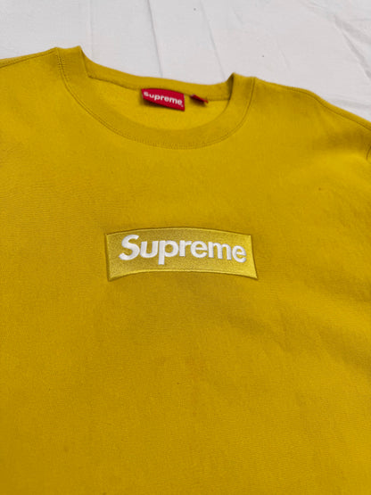 Supreme Box Logo Crewneck 'Mustard' (Pre-Owned)